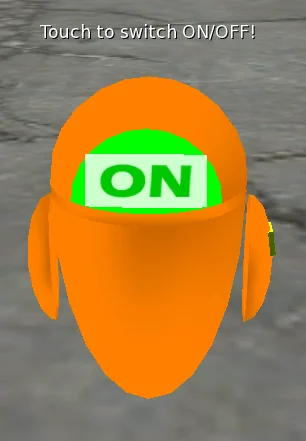 Update robot switched on