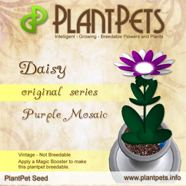 Poster for Daisy *Original Purple Mosaic*