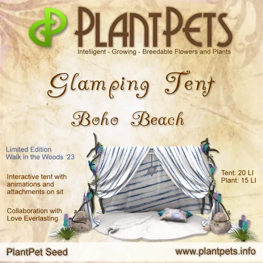 Poster for Glamping Tent *Boho Beach*