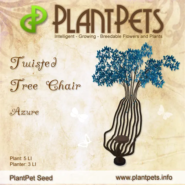 Poster for Twisted Tree Chair *Azure*