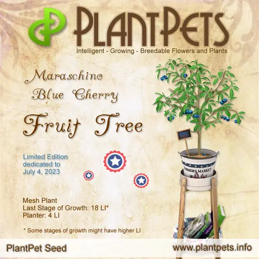 Poster for Fruit Tree *Maraschino Blue Cherry*