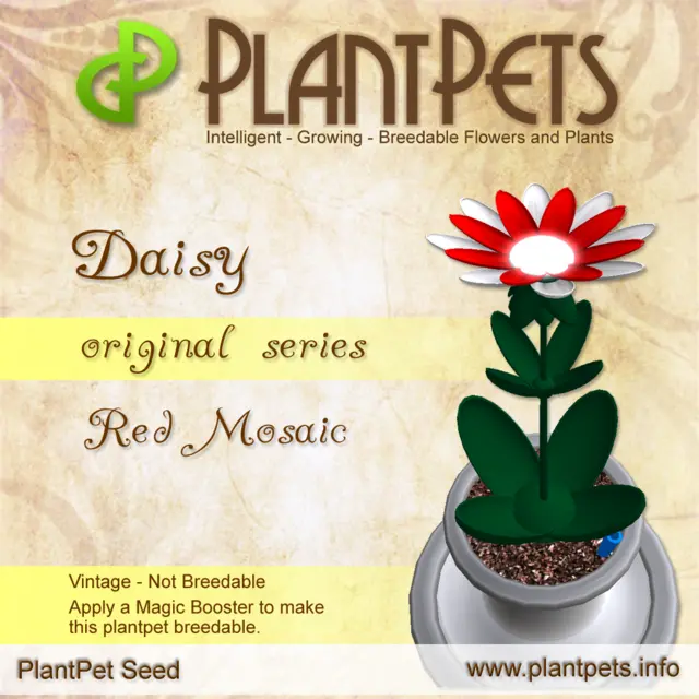 Poster for Daisy *Original Red Mosaic*